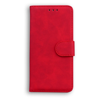 For Blackview A60 Pro Skin Feel Pure Color Flip Leather Phone Case(Red) - More Brand by buy2fix | Online Shopping UK | buy2fix