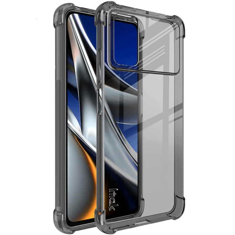 For Xiaomi Poco X4 Pro 5G Global imak TPU Phone Case with Screen Protector(Transparent Black) - Xiaomi Cases by imak | Online Shopping UK | buy2fix