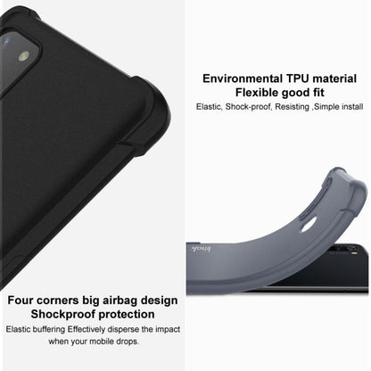 For ZTE nubia Red Magic 7 IMAK All-inclusive Shockproof Airbag TPU Case (Matte Grey) - ZTE Cases by imak | Online Shopping UK | buy2fix