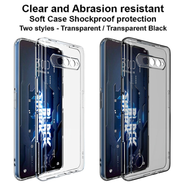 For Xiaomi Black Shark 5 RS IMAK UX-5 Series Transparent TPU Phone Case(Transparent Black) - Xiaomi Cases by imak | Online Shopping UK | buy2fix