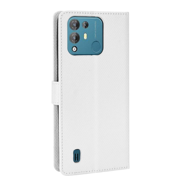 For Blackview A55 Pro Diamond Texture Leather Phone Case(White) - More Brand by buy2fix | Online Shopping UK | buy2fix