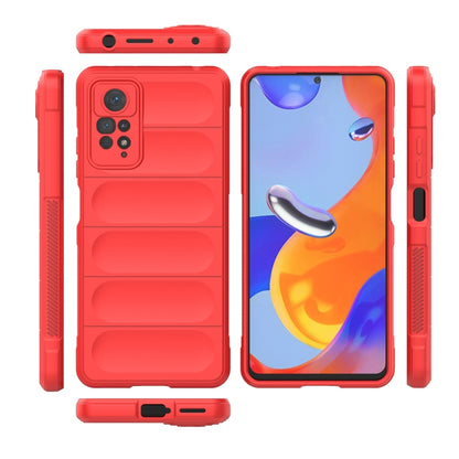 For Xiaomi Redmi Note 11 Pro International Magic Shield TPU + Flannel Phone Case(Red) - Xiaomi Cases by buy2fix | Online Shopping UK | buy2fix