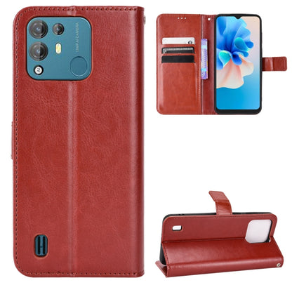 For Blackview A55 Pro Retro Crazy Horse Texture Leather Phone Case(Brown) - More Brand by buy2fix | Online Shopping UK | buy2fix