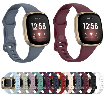 For Fitbit Versa 4 / Versa 3 / Sense Universal TPU Watch Band, Size:L(Pine Needle Green) - Watch Bands by buy2fix | Online Shopping UK | buy2fix