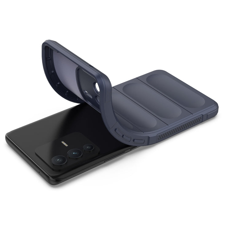 For vivo S12 Pro Magic Shield TPU + Flannel Phone Case(Dark Green) - vivo Cases by buy2fix | Online Shopping UK | buy2fix