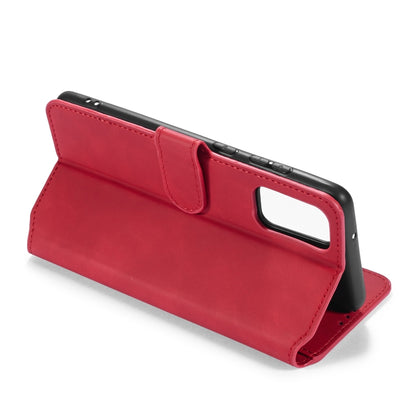 For Galaxy S20 DG.MING Retro Oil Side Horizontal Flip Case with Holder & Card Slots & Wallet(Red) - Galaxy Phone Cases by DG.MING | Online Shopping UK | buy2fix