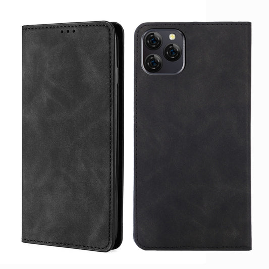 For Blackview A95 Skin Feel Magnetic Horizontal Flip Leather Phone Case(Black) - More Brand by buy2fix | Online Shopping UK | buy2fix