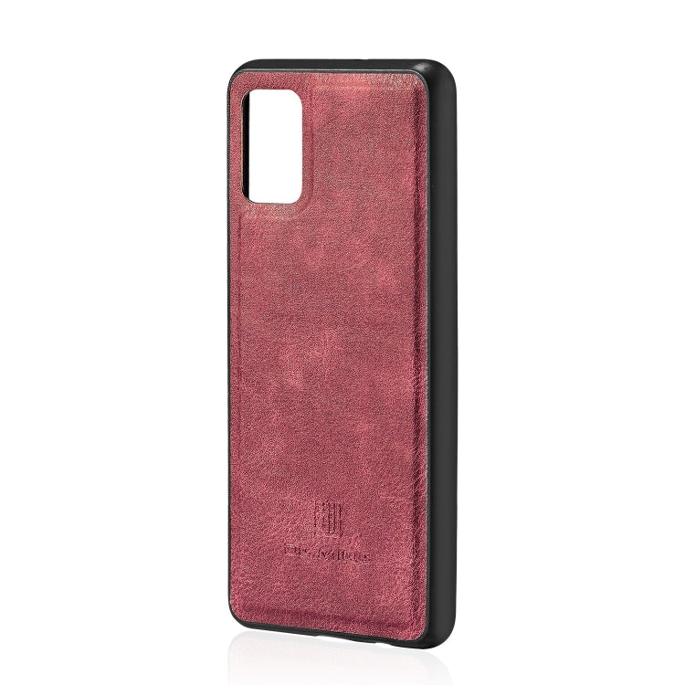 For Galaxy A51 DG.MING Crazy Horse Texture Flip Detachable Magnetic Leather Case with Holder & Card Slots & Wallet(Red) - Galaxy Phone Cases by DG.MING | Online Shopping UK | buy2fix