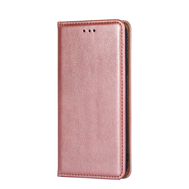 For Blackview A70 Gloss Oil Solid Color Magnetic Leather Phone Case(Rose Gold) - More Brand by buy2fix | Online Shopping UK | buy2fix