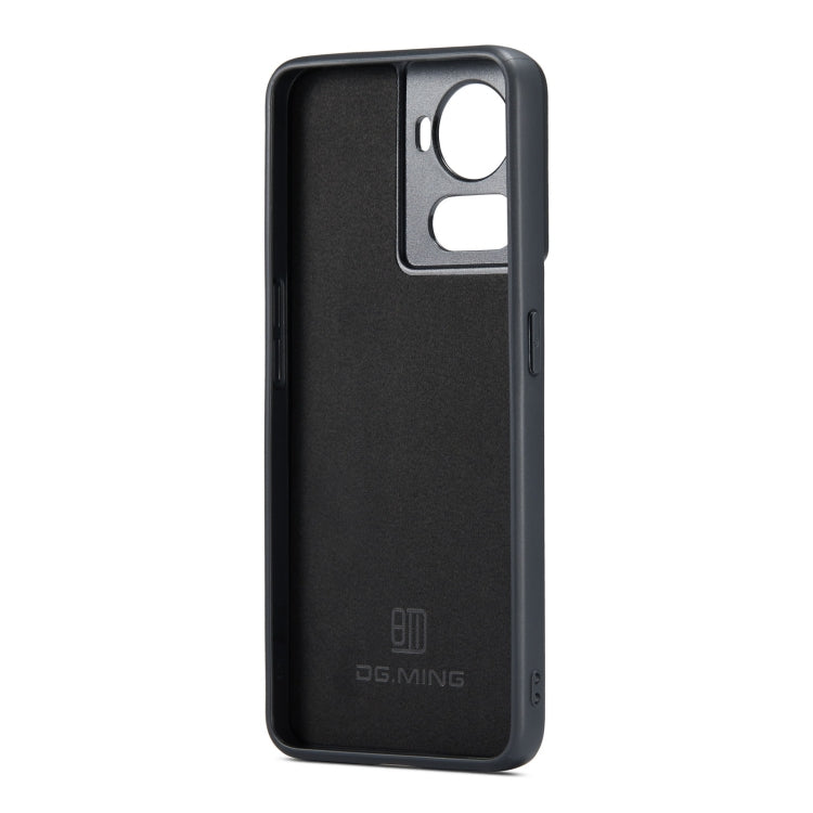 For OnePlus Ace/10R DG.MING M1 Series 3-Fold Multi Card Wallet + Magnetic Phone Case(Coffee) - OnePlus Cases by DG.MING | Online Shopping UK | buy2fix