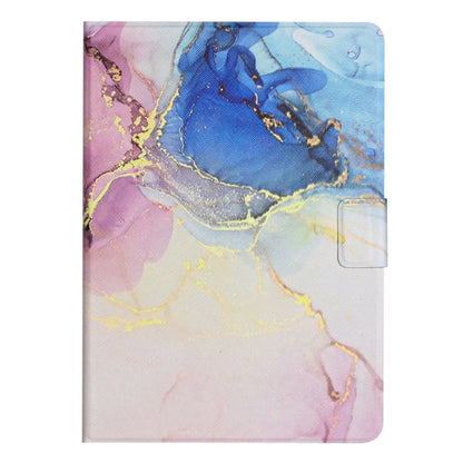 For Samsung Galaxy Tab A7 10.4 2020 T500 Marble Pattern Smart Leather Tablet Case(Pink Blue) - Other Galaxy Tab PC by buy2fix | Online Shopping UK | buy2fix