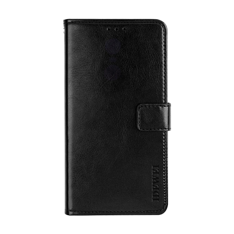 For Doogee X90 idewei Crazy Horse Texture Horizontal Flip Leather Case with Holder & Card Slots & Wallet(Black) - More Brand by idewei | Online Shopping UK | buy2fix
