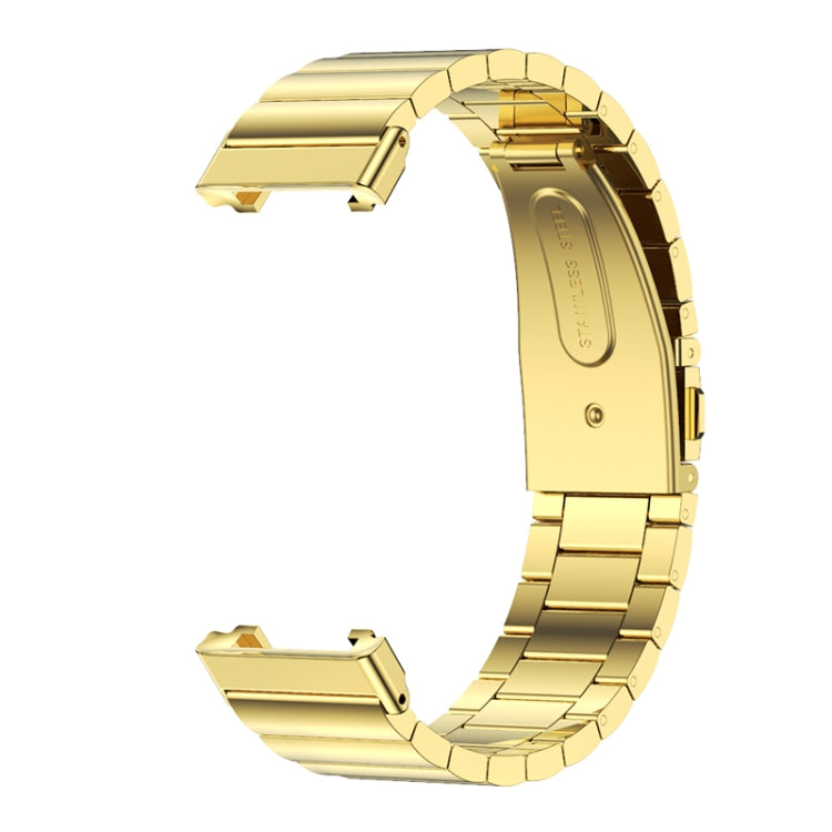 For Xiaomi Mi Band 7 Pro Mijobs Bamboo Stainless Steel Metal Watch Band(Gold) - Watch Bands by MIJOBS | Online Shopping UK | buy2fix