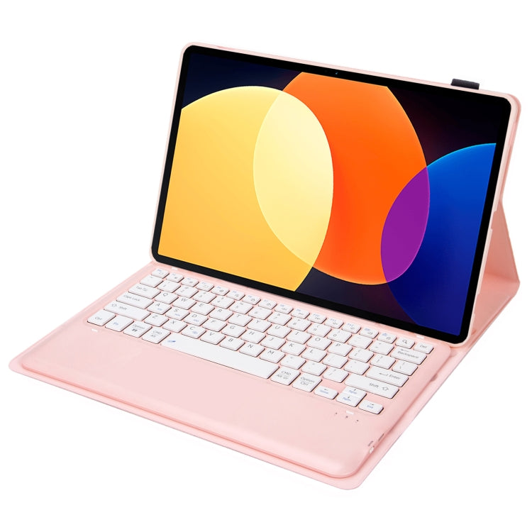 A0N4 Detachable Sheep Pattern TPU Bluetooth Keyboard Tablet Leather Case For Xiaomi Pad 5 Pro 12.4(Pink) - More Tablet Cases by buy2fix | Online Shopping UK | buy2fix