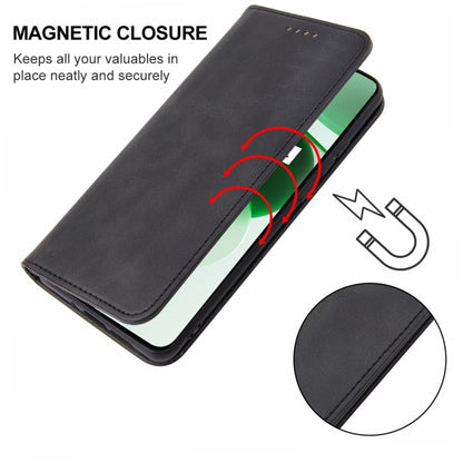 For Realme C35 Magnetic Closure Leather Phone Case(Black) - Realme Cases by buy2fix | Online Shopping UK | buy2fix