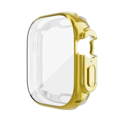 All-inclusive Plating TPU Protective Case For Apple Watch Ultra 49mm / Apple Watch Ultra 2 49mm(Gold) - Watch Cases by buy2fix | Online Shopping UK | buy2fix