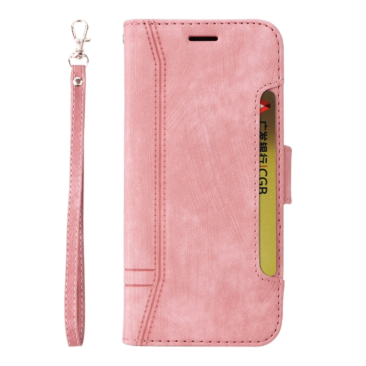 For OPPO Reno 7 5G Global / Find X5 Lite BETOPNICE Dual-side Buckle Leather Phone Case(Pink) - OPPO Cases by BETOPNICE | Online Shopping UK | buy2fix