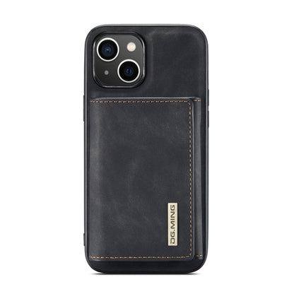 For iPhone 14 DG.MING M1 Series 3-Fold Multi Card Wallet Leather Case(Black) - iPhone 14 Cases by DG.MING | Online Shopping UK | buy2fix