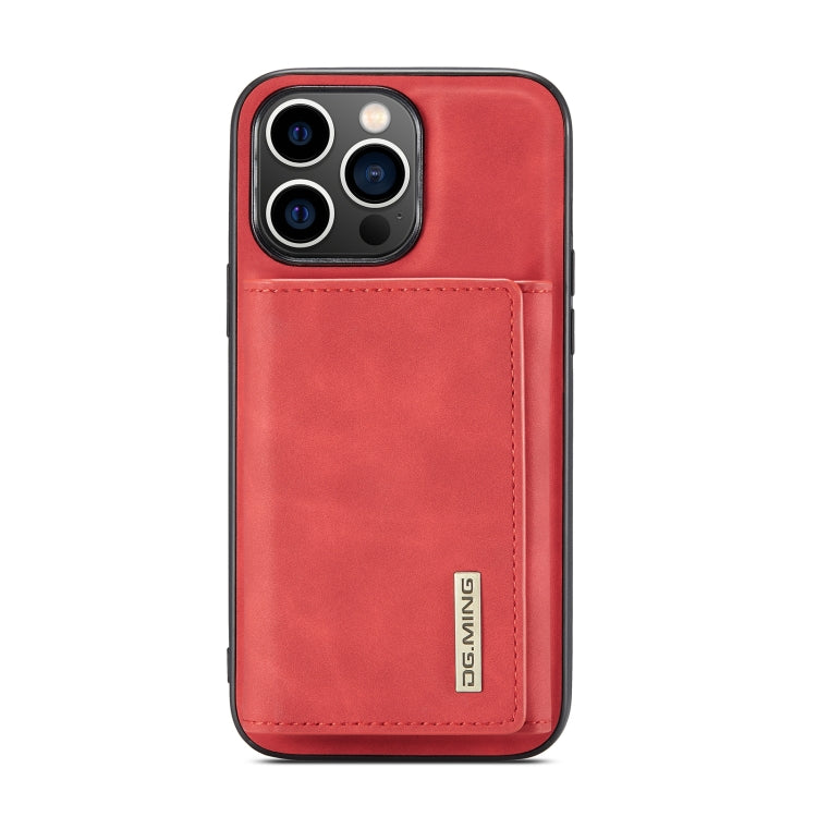 For iPhone 14 Pro Max DG.MING M1 Series 3-Fold Multi Card Wallet Leather Case(Red) - iPhone 14 Pro Max Cases by DG.MING | Online Shopping UK | buy2fix