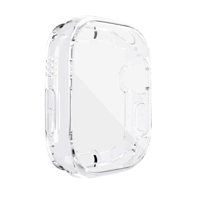 For Apple Watch 8 / 7 45mm All-inclusive Plating TPU Shockproof Case(Transparent) - Watch Cases by buy2fix | Online Shopping UK | buy2fix