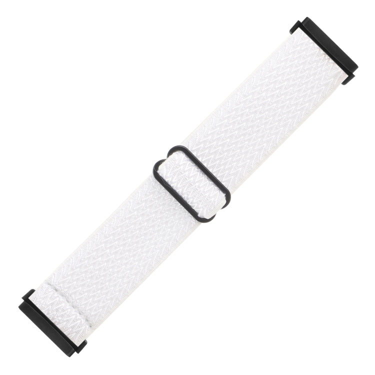 For Fitbit Versa 4 / Sense 2 Universal Wave Nylon Watch Band(White) - Watch Bands by buy2fix | Online Shopping UK | buy2fix