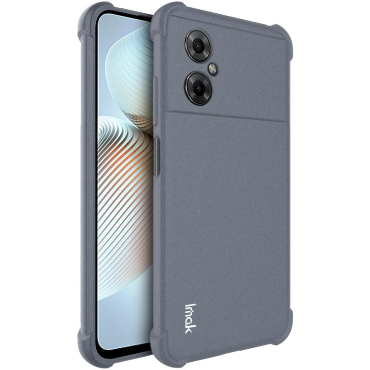 For Xiaomi Poco M4 5G imak All-inclusive Shockproof Airbag TPU Case(Matte Grey) - Xiaomi Cases by imak | Online Shopping UK | buy2fix