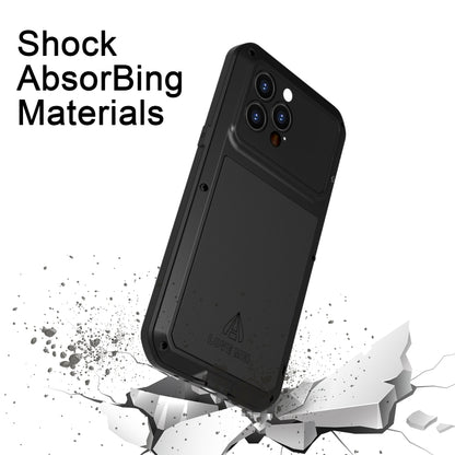 For iPhone 14 Pro LOVE MEI Metal Shockproof Life Waterproof Dustproof Phone Case(Yellow) - iPhone 14 Pro Cases by LOVE MEI | Online Shopping UK | buy2fix