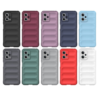 For Xiaomi Redmi Note 12 5G /  Note 12 5G India Magic Shield TPU + Flannel Phone Case(Dark Blue) - Note 12 Cases by buy2fix | Online Shopping UK | buy2fix