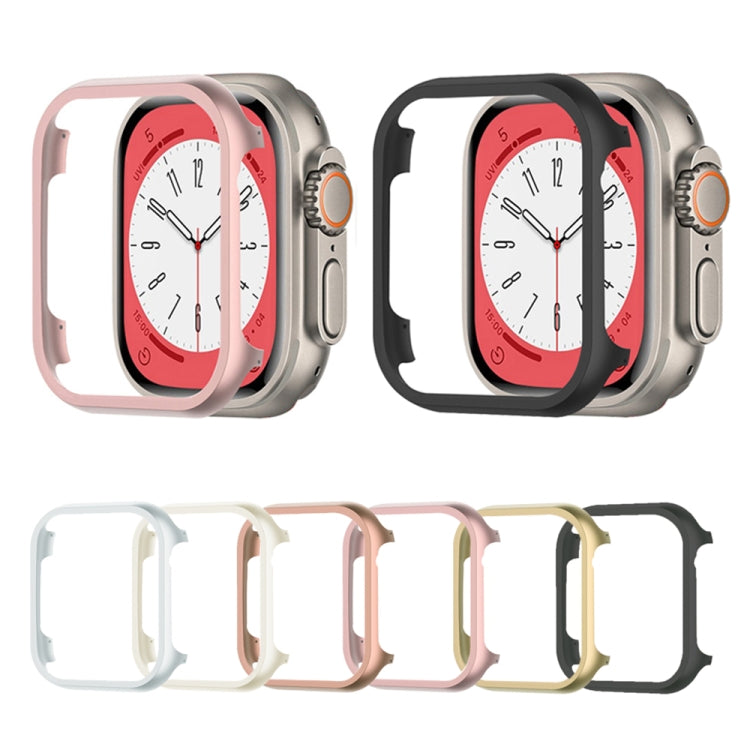 For Apple Watch Ultra 49mm Aluminum Alloy Frame Protective Case(Silver) - Watch Cases by buy2fix | Online Shopping UK | buy2fix