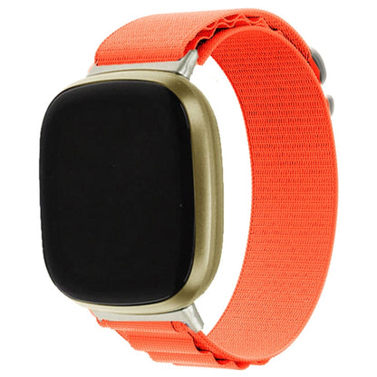 For Fitbit Versa 3 / Sense Universal Loop Nylon Watch Band(Orange) - Watch Bands by buy2fix | Online Shopping UK | buy2fix