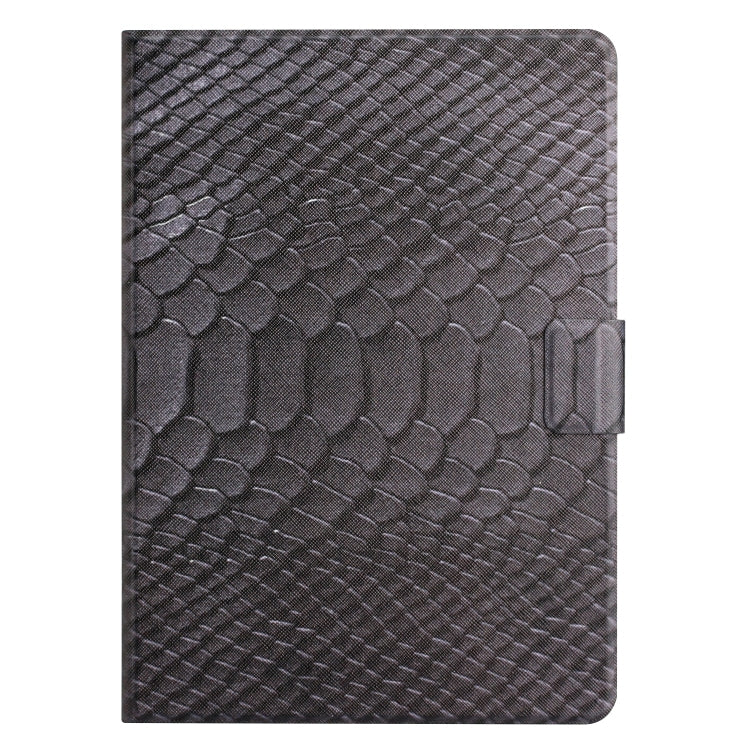 For Samsung Galaxy Tab S6 Lite Solid Color Crocodile Texture Leather Smart Tablet Case(Black) - Tab S6 Lite P610 / P615 by buy2fix | Online Shopping UK | buy2fix