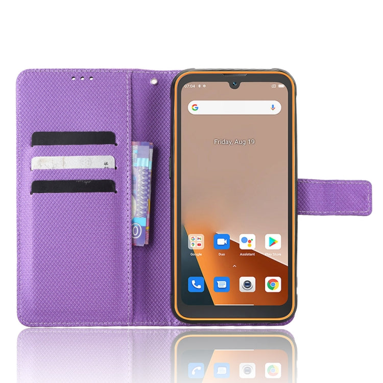 For Blackview BV5200 Diamond Texture Leather Phone Case(Purple) - More Brand by buy2fix | Online Shopping UK | buy2fix