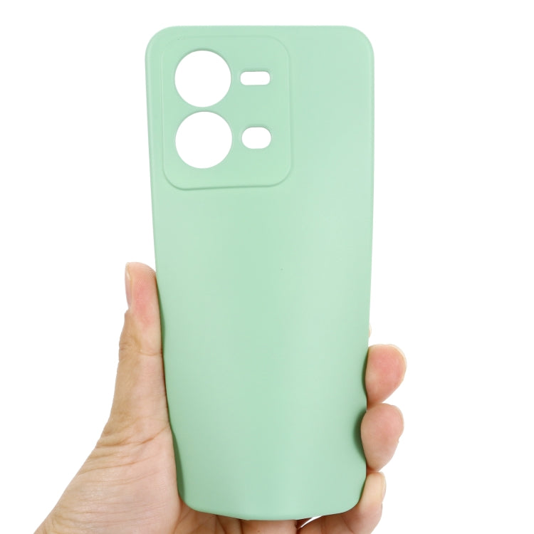 For vivo V25 5G / V25E 5G / X80 Lite Pure Color Liquid Silicone Shockproof Full Coverage Phone Case(Green) - vivo Cases by buy2fix | Online Shopping UK | buy2fix
