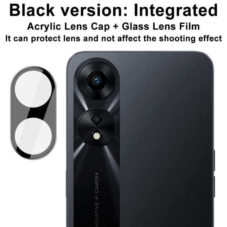For OPPO A58 5G imak High Definition Integrated Glass Lens Film Black Version - OPPO Tempered Glass by imak | Online Shopping UK | buy2fix