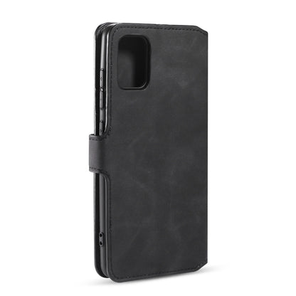 For Galaxy A31 DG.MING Retro Oil Side Horizontal Flip Case with Holder & Card Slots & Wallet(Black) - Galaxy Phone Cases by DG.MING | Online Shopping UK | buy2fix