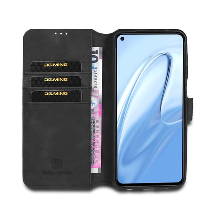 For Xiaomi Redmi Note 9S DG.MING Retro Oil Side Horizontal Flip Case with Holder & Card Slots & Wallet(Black) - Xiaomi Cases by DG.MING | Online Shopping UK | buy2fix