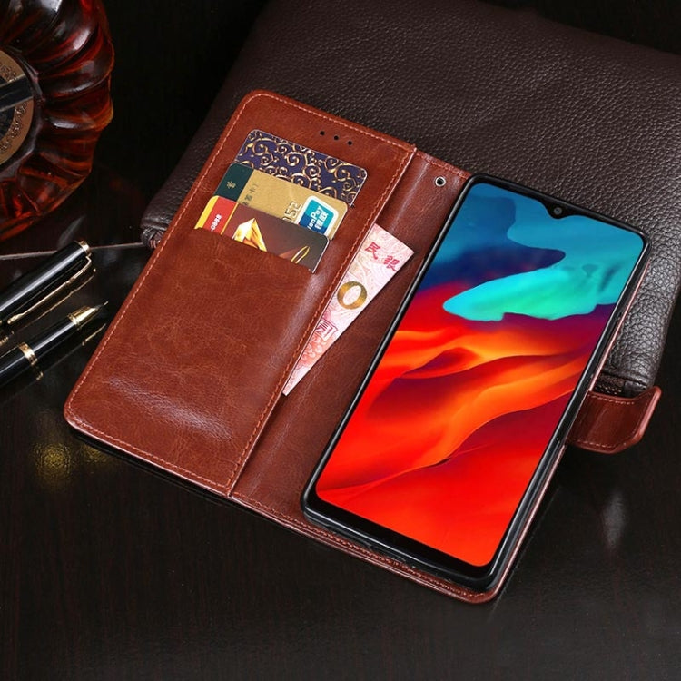 For Blackview A80 Pro idewei Crazy Horse Texture Horizontal Flip Leather Case with Holder & Card Slots & Wallet(Red) - More Brand by idewei | Online Shopping UK | buy2fix