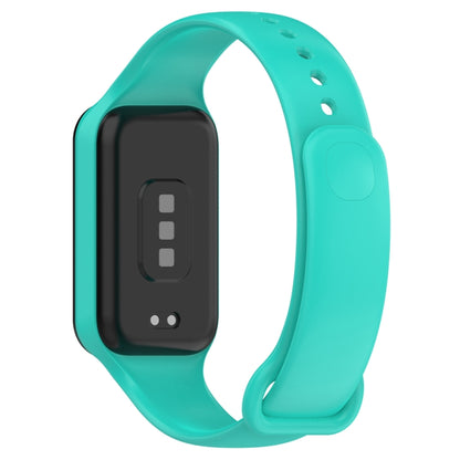 For Redmi Band 2 Solid Color Silicone Integrated Watch Band(Cyan) - Watch Bands by buy2fix | Online Shopping UK | buy2fix