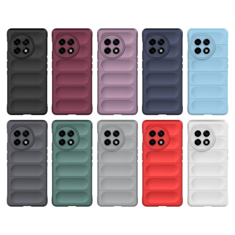 For OnePlus ACE 5G Magic Shield TPU + Flannel Phone Case(Red) - OnePlus Cases by buy2fix | Online Shopping UK | buy2fix