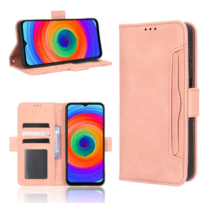 For Ulefone Note 14 Skin Feel Calf Texture Card Slots Leather Phone Case(Pink) - Ulefone Cases by buy2fix | Online Shopping UK | buy2fix