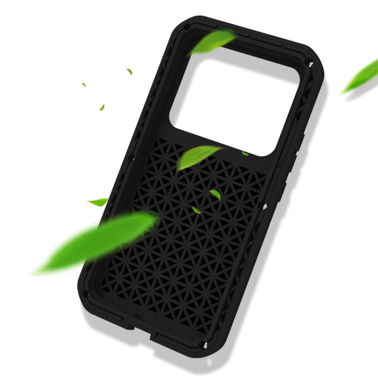 For Xiaomi 13 Pro LOVE MEI Metal Shockproof Life Waterproof Dustproof Phone Case(Black) - Xiaomi Cases by LOVE MEI | Online Shopping UK | buy2fix