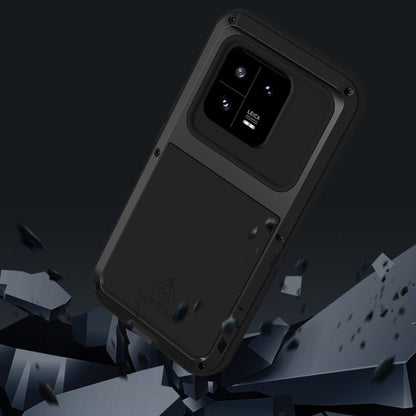 For Xiaomi 13 Pro LOVE MEI Metal Shockproof Life Waterproof Dustproof Phone Case(Black) - Xiaomi Cases by LOVE MEI | Online Shopping UK | buy2fix