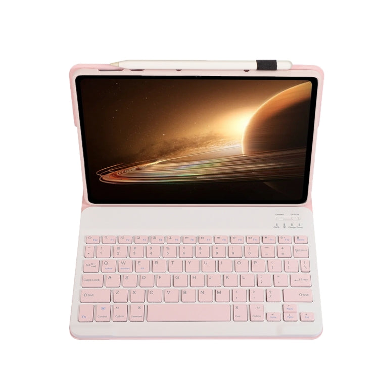 For OPPO Pad 2 11.61 inch 2023 OP13 Lambskin Texture Ultra-thin Detachable Bluetooth Keyboard Leather Case(Pink) - Others Keyboard by buy2fix | Online Shopping UK | buy2fix