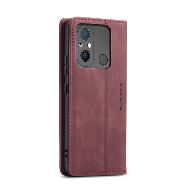 For Xiaomi Redmi 11A / 12C CaseMe 013 Multifunctional Horizontal Flip Leather Phone Case(Wine Red) - Xiaomi Cases by CaseMe | Online Shopping UK | buy2fix