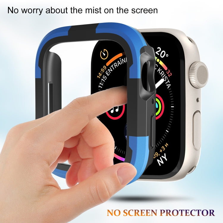 For Apple Watch Ultra 49mm Armor Frame Watch Case(Blue) - Watch Cases by buy2fix | Online Shopping UK | buy2fix