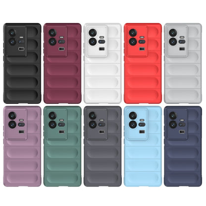 For vivo iQOO 11 Pro 5G Magic Shield TPU + Flannel Phone Case(Black) - vivo Cases by buy2fix | Online Shopping UK | buy2fix