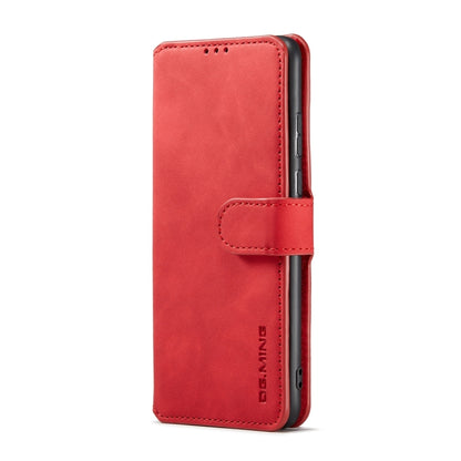 For Samsung Galaxy S23 5G DG.MING Retro Oil Edge Flip Leather Phone Case(Red) - Galaxy S23 5G Cases by DG.MING | Online Shopping UK | buy2fix