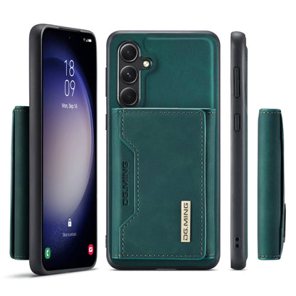 For Samsung Galaxy S23 FE 5G DG.MING M2 Series 3-Fold Multi Card Bag + Magnetic Phone Case(Green) - Galaxy S23 FE 5G Cases by DG.MING | Online Shopping UK | buy2fix