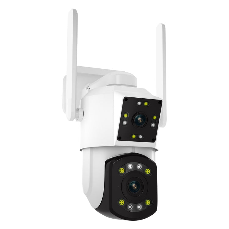 ESCAM PT210 2x3MP Dual Lens Dual Screen Monitor WiFi Camera Support Two-way Voice & Motion Detection & Cloud Storage(UK Plug) - Wireless Camera by ESCAM | Online Shopping UK | buy2fix