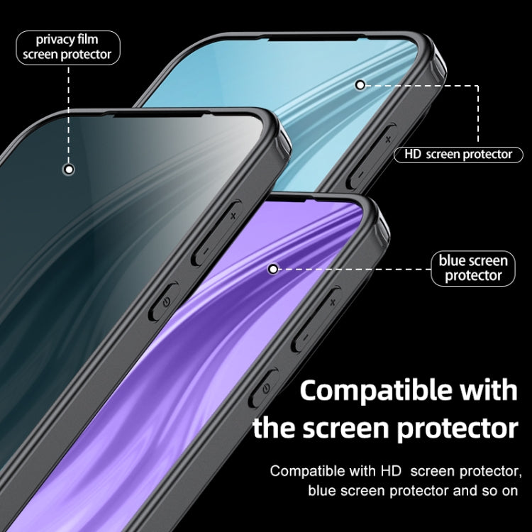 For Huawei Pura 70 Pro / 70 Pro+ Armor Clear TPU Hard PC Phone Case(Matte Black) - Huawei Cases by buy2fix | Online Shopping UK | buy2fix